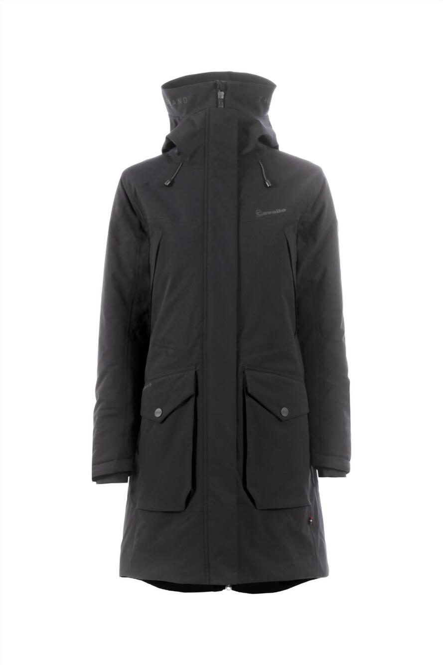 NEW CAVALLO women's macie waterproof parka jacket in black